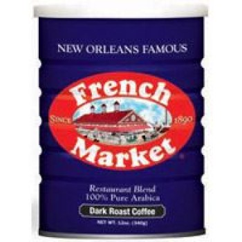 French Market 100% Arabica Dark Roast Coffee 12 oz. French Market 100% Arabica Dark Roast Coffee 12 oz.